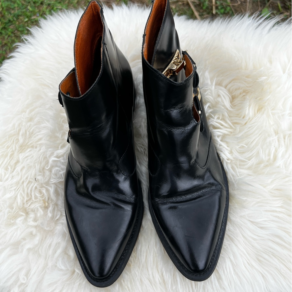 Miista Women's Pandora Leather Buckle Boots - Black - Picture 4 of 5